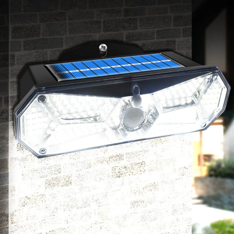 Güneş Enerjili Aplik Solar Aydinlatma Hareket Detektörlü (158 Led)